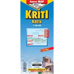 B&B Kreta 1:200 000. Road Map. Laminierte Stra�enkarte.