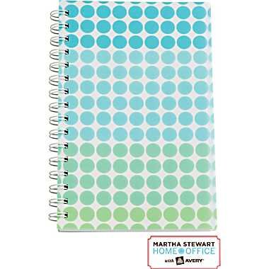 Martha Stewart Home OfficeTM with AveryTM Geometric Notebook Blue, 5-1/2