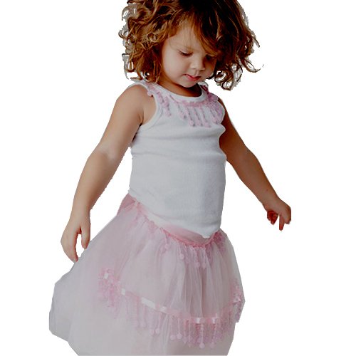Tutu Moi Baby Girls Light Pink Tulle Tutu Outfit Set 6M