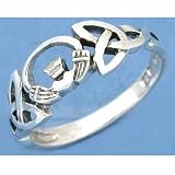 Sterling Silver Claddagh Ring Irish Celtic Jewelry Sz7