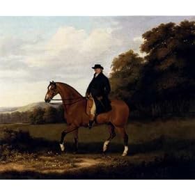 A3 Box Canvas 30cm x 42cm Sartorius John Nost A Gentleman And His Bay Hack