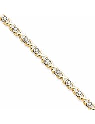 1 Carat 14K Gold Diamond Tennis Bracelet