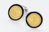 Sterling silver handmade cufflinks with enamel