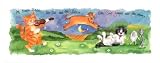 Hey Diddle Diddle, Hey Diddle Diddle... Art Poster Print by Wendy Darker, 20x8