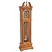 Edward Meyers Oak Grandfather clock with beveled Glass