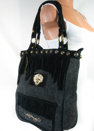Ed Hardy Finly Tote,Black,one size Ed Hardy Finly Tote,Black,one size