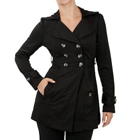 Buy A. Byer Junior's Euro Chic Double Breasted Trench Coat by var goTwisterProductImageStrings = new Object();goTwisterProductImageStrings['prodImageNotAvailTextNoColor'] = 