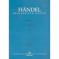 Georg Friedrich H�ndel: DER MESSIAS HVW 56 f�r Soli, Chor und Orchester -- Klavierauszug mit Bleistift in der B�renreiter Urtext Edition (Noten/sheet music)