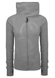 Eight2Nine Damen Fleece Jacke Stehkragen, Prägedruck, SALE