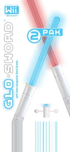 Wii 2-Pack Glo Sword - Red and Blue