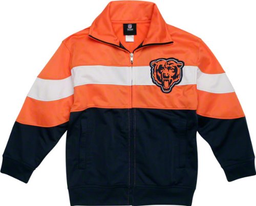 Chicago Bears Youth Bold Stripe Track Jacket