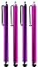 Bluecell 4 Pack of Purple Pink Stylus Universal Touch Screen Pen for Ipad 2 Ipod Iphone 4,4S,Kindle Fire,3g 3gs, Motorola Xoom, Samsung Galaxy Tab 8.9 10.1, Blackberry Playbook HTC Flyer Tablet