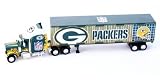 GREEN BAY PACKERS NFL 2005 Semi Diecast Peterbilt Tractor Trailer Truck 1/80 Scale By Fleer Collectible