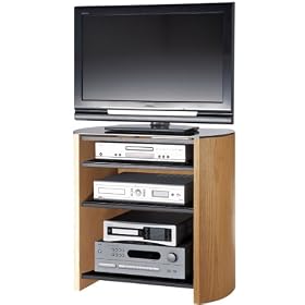 Light Oak Veneer TV Stand for screens up to 37 inch