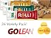 Kashi GoLean Protein and Fiber Bar All Natural, Chocolate Peanut, Carmel Peanut and Oatmeal Walnut, VALUE PACK 24 Delicious Rolls, 8 of each Flavor. 46.5oz