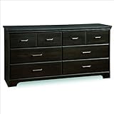 Dresser with Pewter Pulls Country Style in Ebony Finish