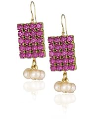 Lenora Dame "Retro" Touch of Bling Cluster Drop Earrings