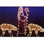 Wire-Frame Shepherd With 2 Sheep Lighted Silhouette Shape