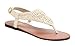 Charles Albert Women's Bali Crochet Lace Flat Sandal