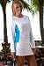 Long sleeve top w/ color block sides