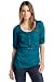 edc by ESPRIT Damen Bluse 101CC1F019, Gr. 34 (XS), Blau (spray blue 458)