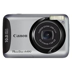 Canon PowerShot A490 Digitalkamera (10 Megapixel, 3-fach opt. Zoom, 6,2 cm (2.5 Zoll) Display) silber