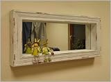 Produkt-Bild: Wandspiegel Grau mit Ablage im Used-Look