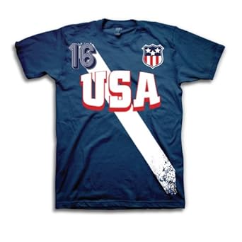 Amazon.com: USA Soccer Team World Cup Mens Navy Blue T-Shirt: Clothing