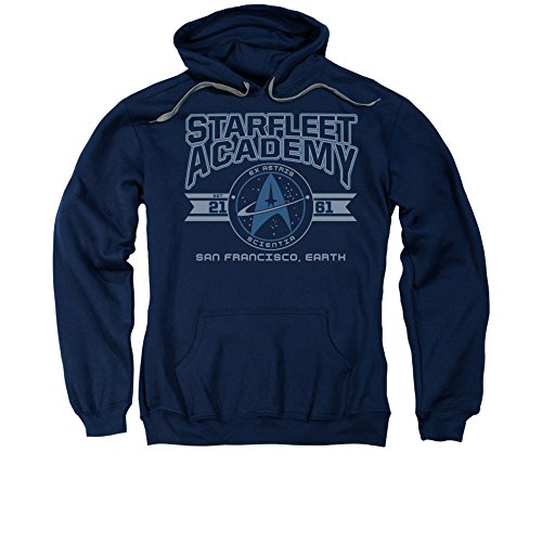 Star Trek Next Generation TV Starfleet Academy Earth Adult Pull-Over Hoodie