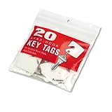 MMF INDUSTRIES / Slotted rack key tags for rack-style cabinets, 1-1/2h, white, 20/pack / MMF201300006 / Sold as 1 Pack / Mfr Part # 201300006 */ Slotted rack key tags for rack-style cabinets, 1-1/2h,