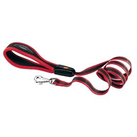 Ferplast Ergocomfort Nylon Padded Dog Lead 120cm X 25mm Red/Black