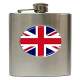British English Flag Hip Flask (6 oz)