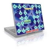 Dance Arcade Blue Design Skin Decal Sticker Cover for Laptop Notebook Computer - 15 x 12