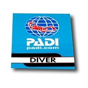 PADI Stickers - Logo on Blue