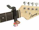 Legacy Acoustic Guitar Capo, With Integrated Pick Holder, Black