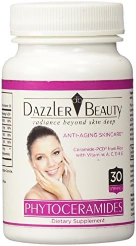 #1 Phytoceramides Supplement - Ceramide Anti-Aging Supplement | Phytoceramides from Rice | Patented Ceramide | Gluten Free | Natural Facelift | Clinically Proven 30 servings