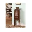 Nathan Direct J1013ARM-SM-COF Diamond 6 Drawer Jewelry Armoire - COFFEE