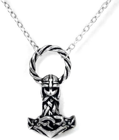 Mjollnir Thor's Hammer Alchemy Gothic Pendant Necklace