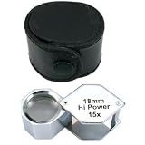 15X Jewelers Hex Loupe Chrome Watch Coin Stamp Tool New
