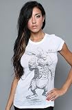 Alice In Wonderland - White Rabbit Ladies T-Shirt XL Alice In Wonderland - White Rabbit Ladies T-Shirt XL