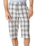 Calvin Klein Big & Tall Techno Geo Plaid Shorts