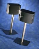 Bose FS-1 Bookshelf Speaker Floor Stands (pair) - Black and Silver