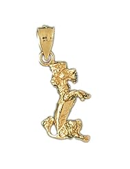 Dazzlers Solid 14k Gold 3D Poodle Dog Charm Pendant Available in three colors from jewelsberry (weights: 2.2 grams only)