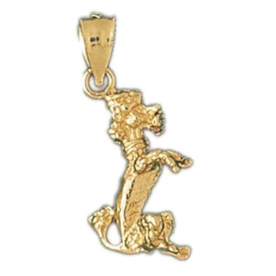 Cheap Girls Jewelry Dazzlers Solid 14k Gold 3D Poodle Dog Charm Pendant Available in three colors from jewelsberry (weights: 2.2 grams only) For Sale
