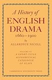 History of English Drama, 1660-1900
