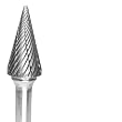 CARBIDE BUR GROBET MADE IN U.S.A. CONE 1/4X1X1/4 STANDARD CUT