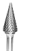 CARBIDE BUR GROBET MADE IN U.S.A. CONE 1/4X1X1/4 STANDARD CUT