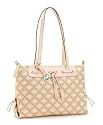 Dooney & Bourke Signature New Quilt Large Tassel Zip Top Bag