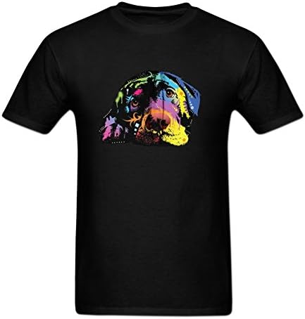 walter amorim Girl's &amp; Boy's Rainbow Lab, I Love My Dog Short Sleeve Cotton T-Shirt XL Black