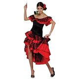 Spanish Senorita Flamenco Salsa Dancer Fancy Dress Costume S 8-10'